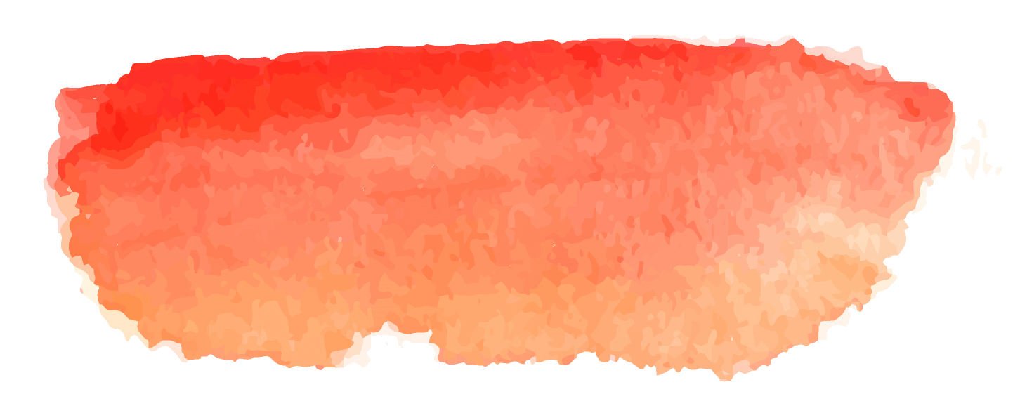 Ein Orangefarbener Pinselstrich als Hintergrund